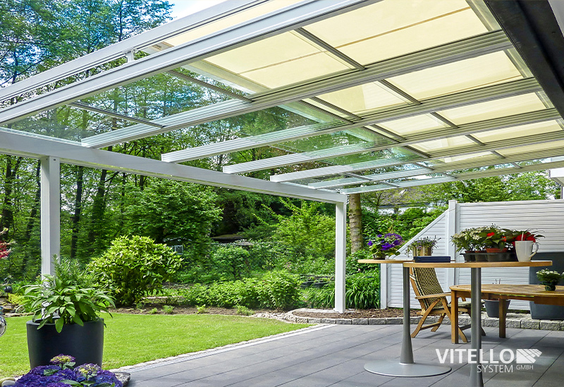 Glasschiebe-Terrassendachsystem von Vitello